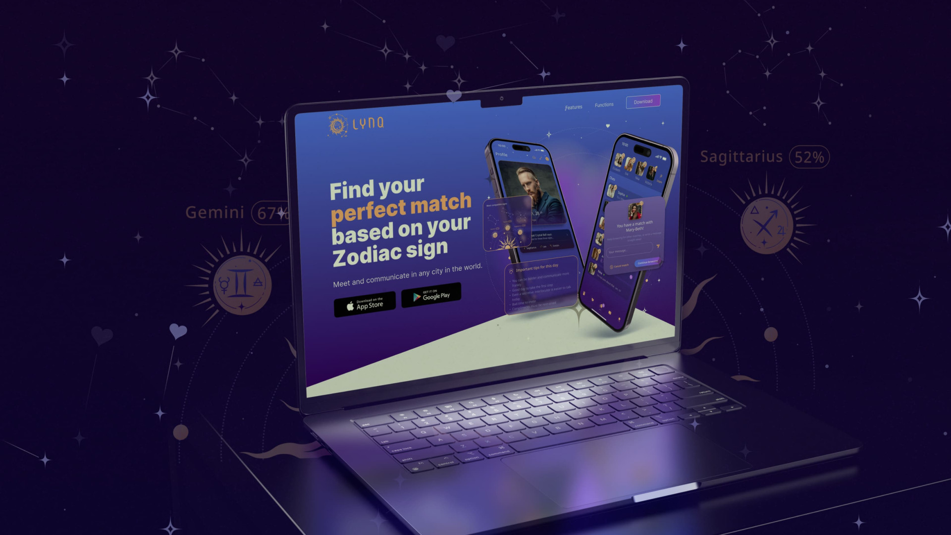 LYNQ Promo: лендинг для презентации мобильного EdTech-продукта