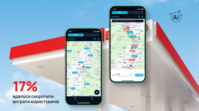TMS-система: кейс для економії палива с відображенням на маршруті всіх АЗС